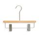 HGR-WD-014 – Beech wood hanger with metal clips