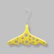 HGR-ABS-014 – women’s plastic hanger in yellow