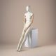 LUF2-A – female display mannequin with a modern silhouette