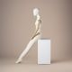 LUF2-A – female display mannequin with a modern silhouette