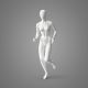 STF85 Sports Matte White Female Mannequin Runner