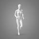 STF85 Sports Matte White Female Mannequin Runner